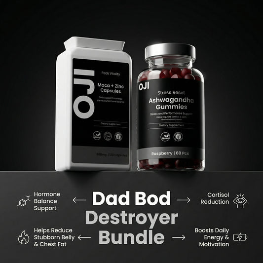Dad Bod Destroyer Bundle – Hormone & Stress Support for Stubborn Body fat.